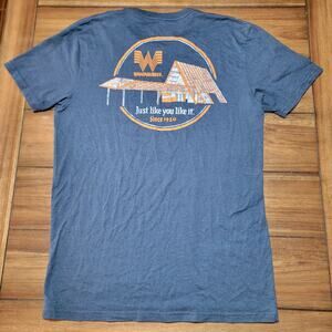 Whataburger Dark Blue Unisex Tee Restaurant "Just Like You Like It" -Size Medium